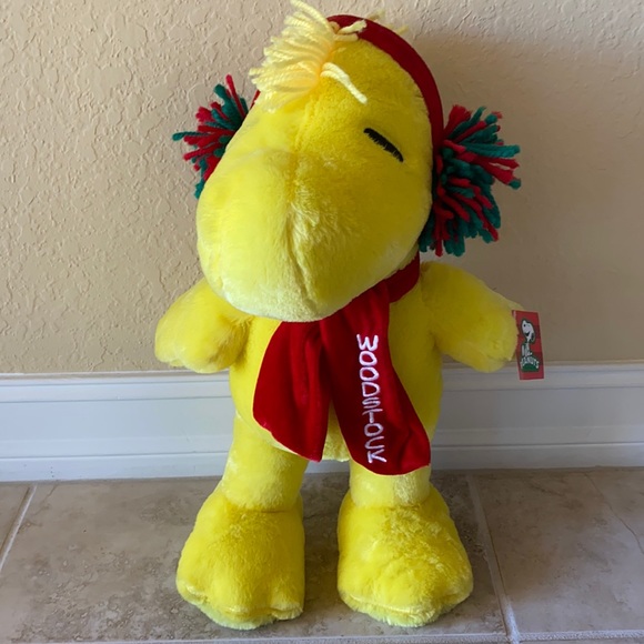 Peanuts Woodstock plush holiday greeter NWT - Picture 1 of 3